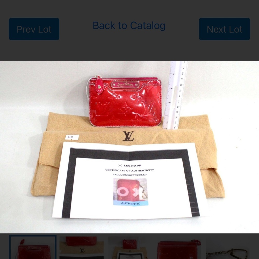 Louis Vuitton Cherry Red Patent Leather Wallet - Picture 3 of 8